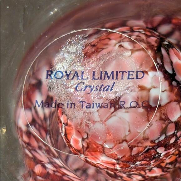 Vintage Perfume Atomizer Vanity Bottle Purple White Swirl Murano Style Art Glass - Picture 9 of 9